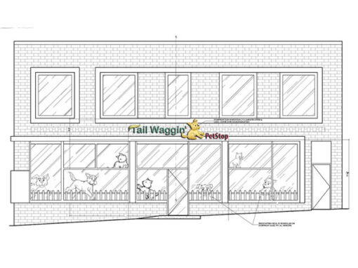 Tail Waggin’ PetStop Storefront Graphics